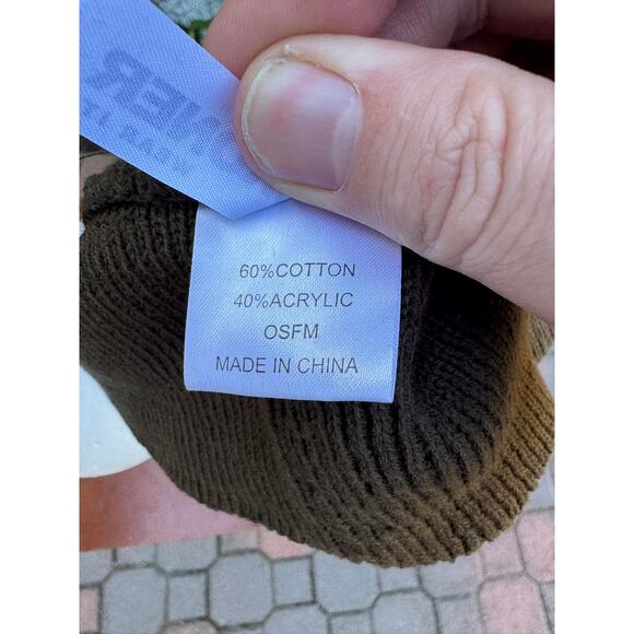 Broner Switchfoot Red Star Newsboy Knit Cap Hat Adult One Size Military Green - Picture 10 of 10